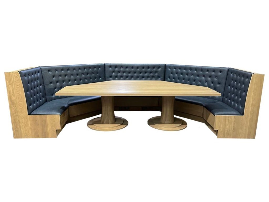 Barkman Furniture Custom Dining Table & Corner Banquette, primary thumbnail