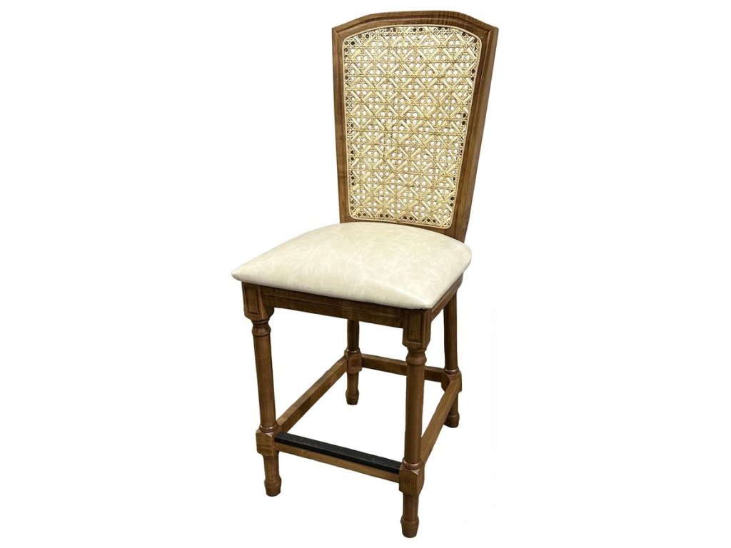 Custom Counter Chair w/ Caning - main image