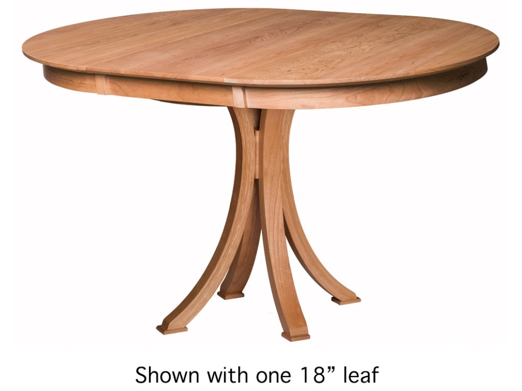 Rippleback Round Pedestal Extension Table - image 1