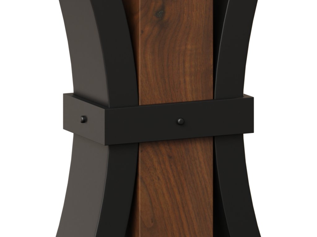 Live Edge Bench with Buckle Base - image 1