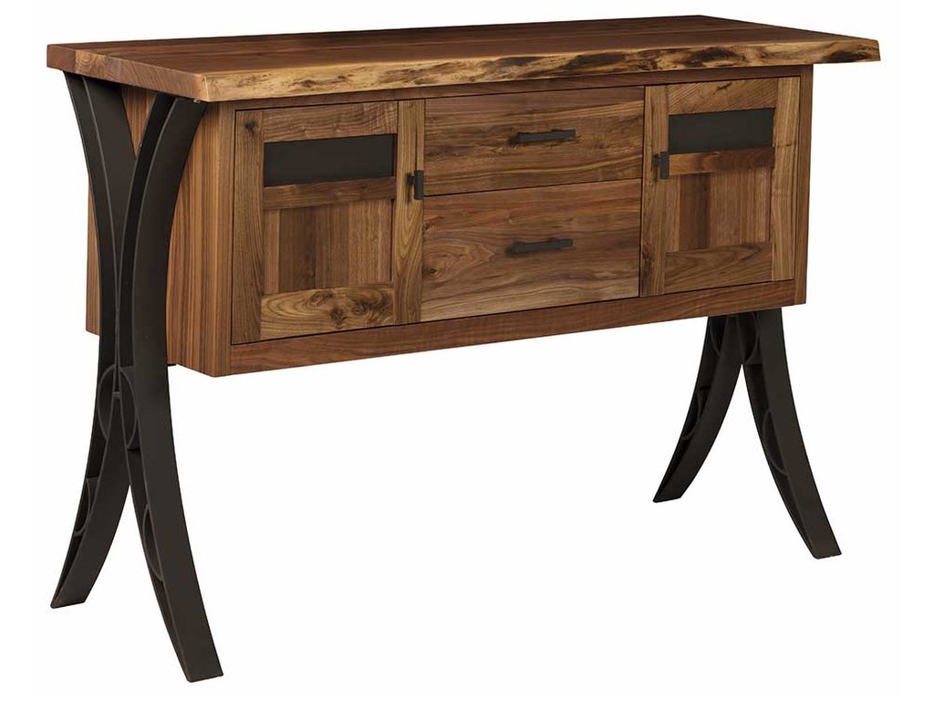 Live Edge Server with Double Curved Base - main image
