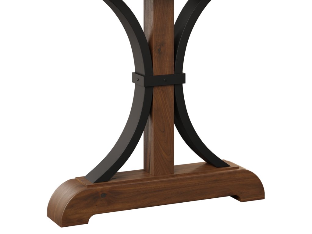 Live Edge Dining Table with Buckle Base - image 1