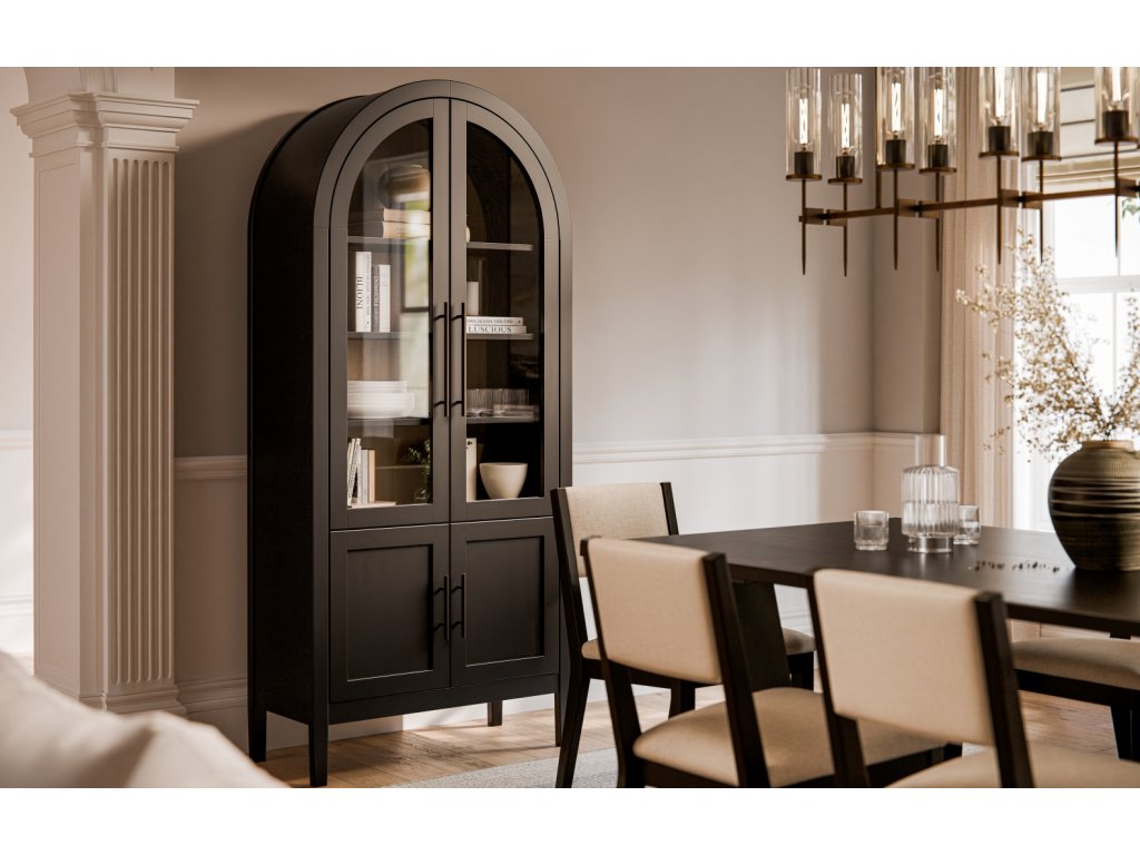 Barkman Furniture Sedona Arched Curio Cabinet, alternate view 4