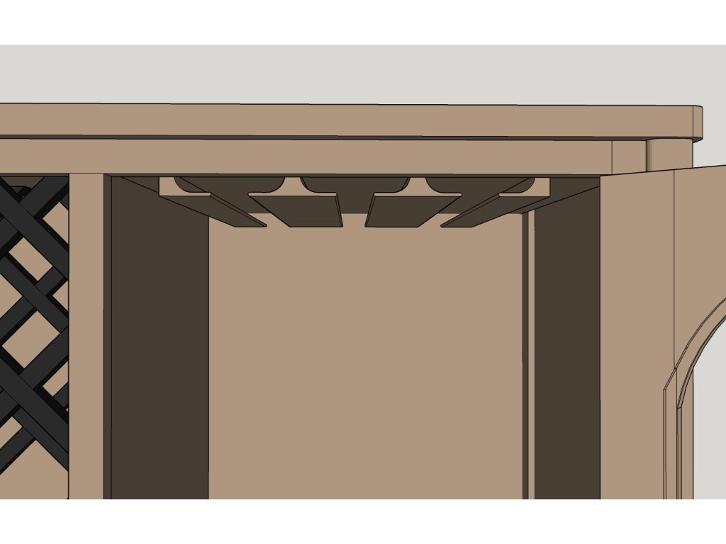 Barkman Furniture Sedona Wine Cabinet, alternate view 5