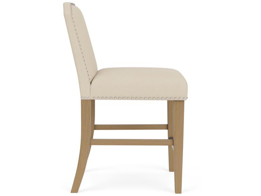 Clipped Top Upholstered Stool - image 8