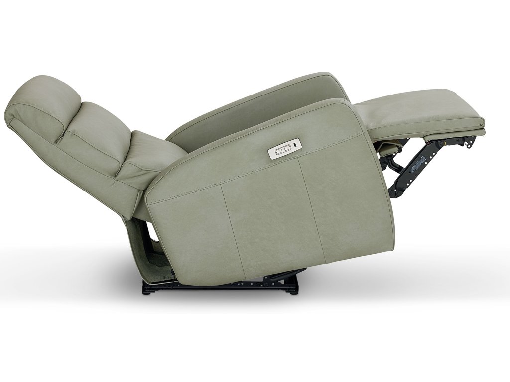 Hudson Leather Track Arm Zero Gravity Power Wall Recliner - image 9