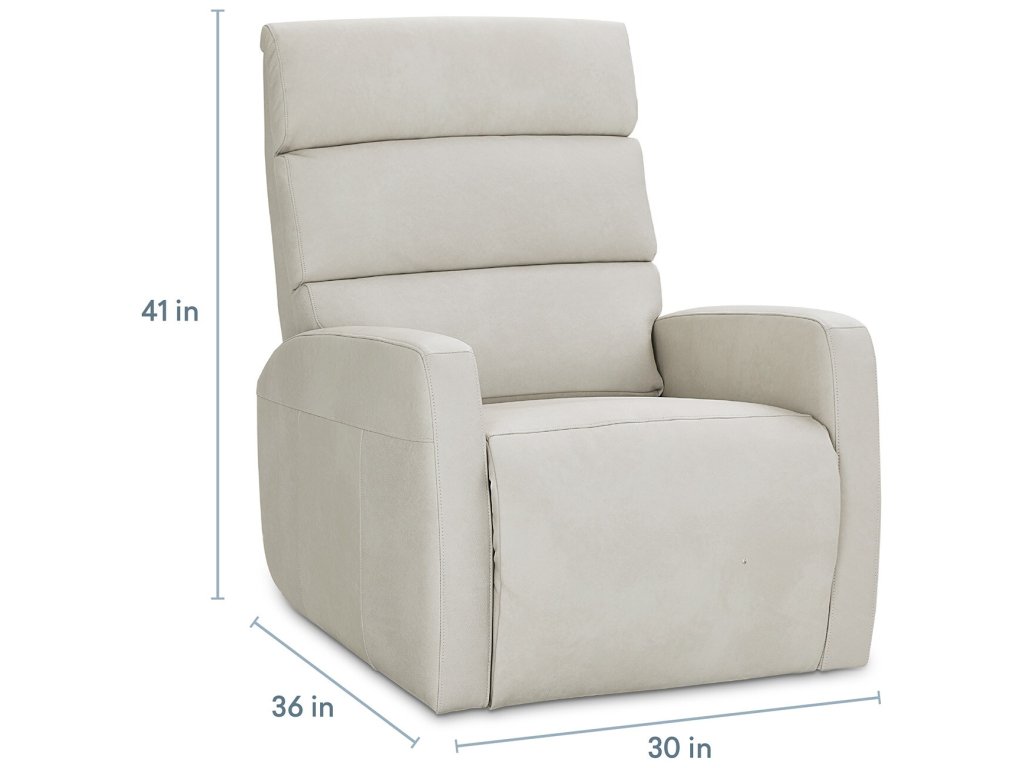 Hudson Leather Track Arm Lay Flat Power Lift Recliner - image 6