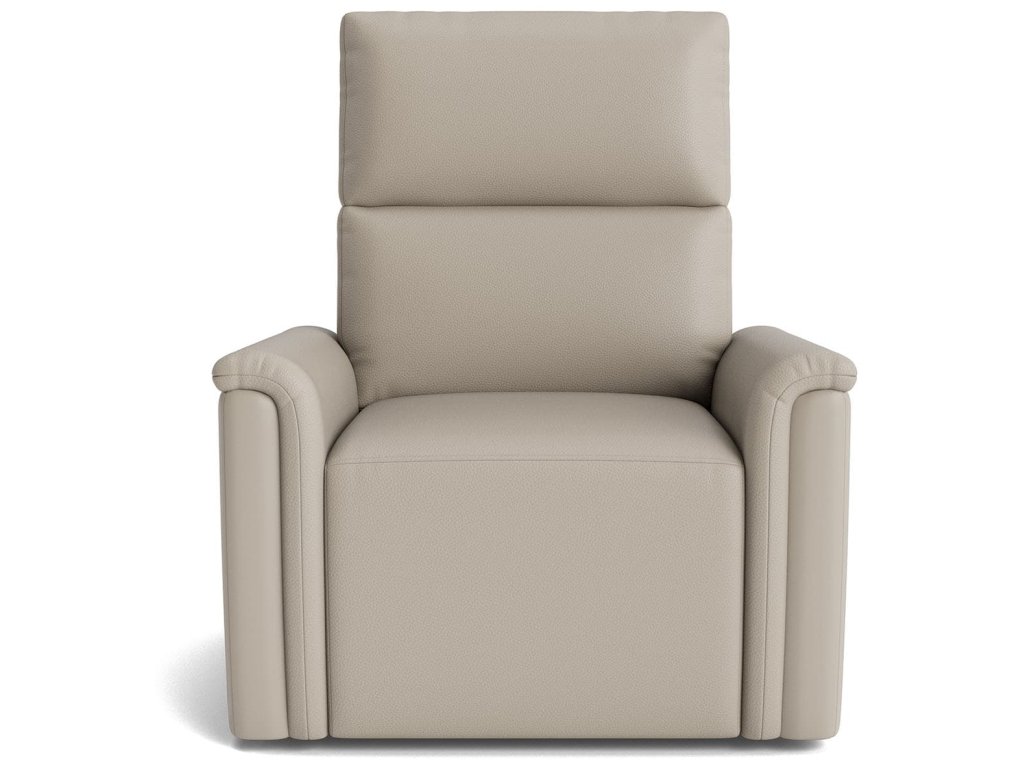 Harris Leather Pad Arm Swivel Glider Power Recliner - main image
