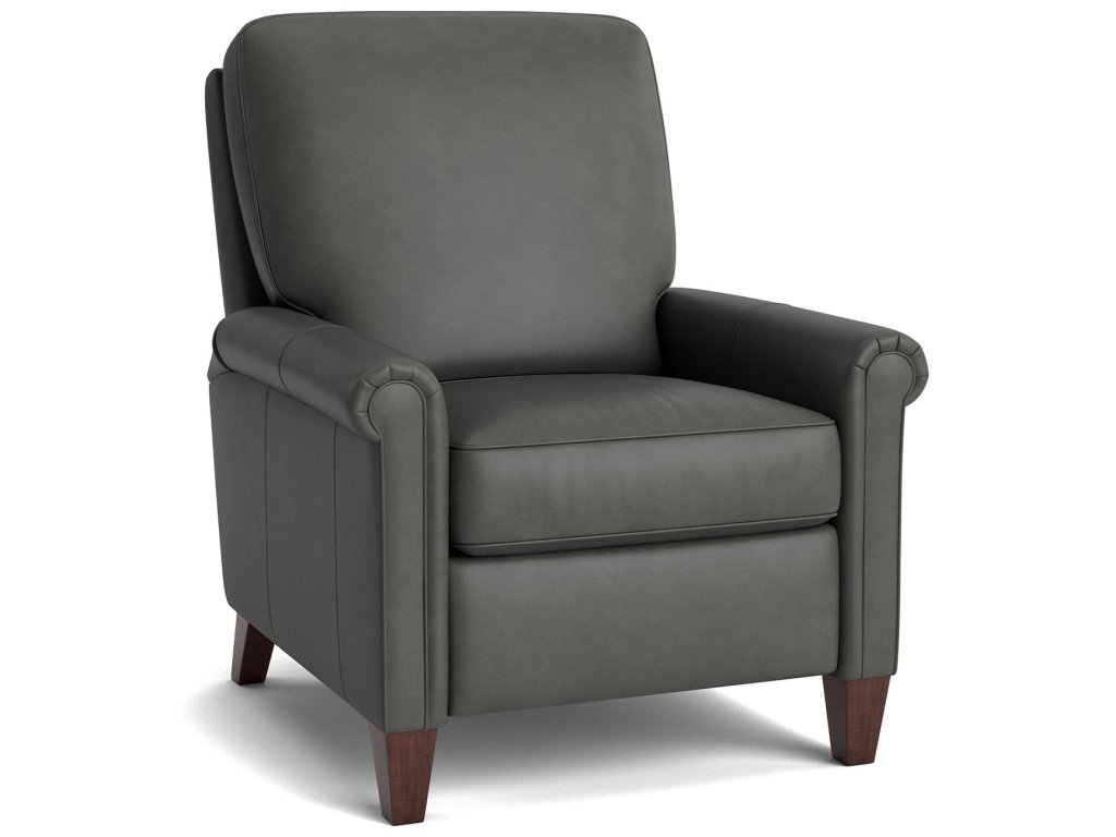 Thompson Leather Panel Arm Power Recliner - image 1