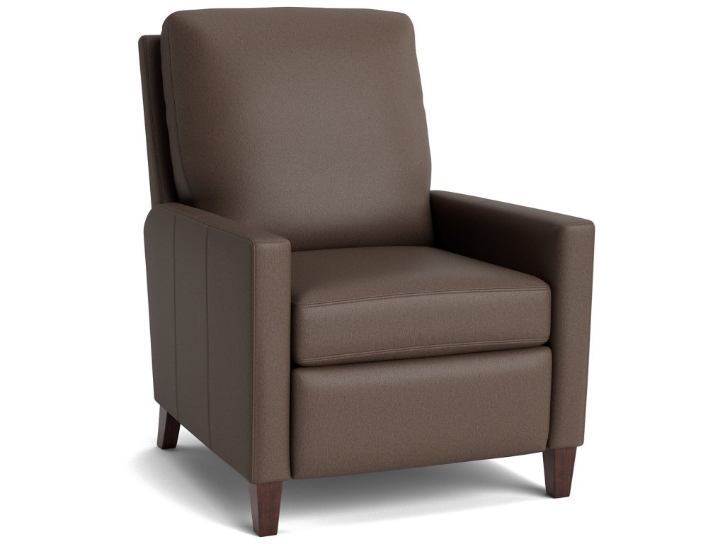 Trevor Leather Track Arm Manual Recliner - image 1