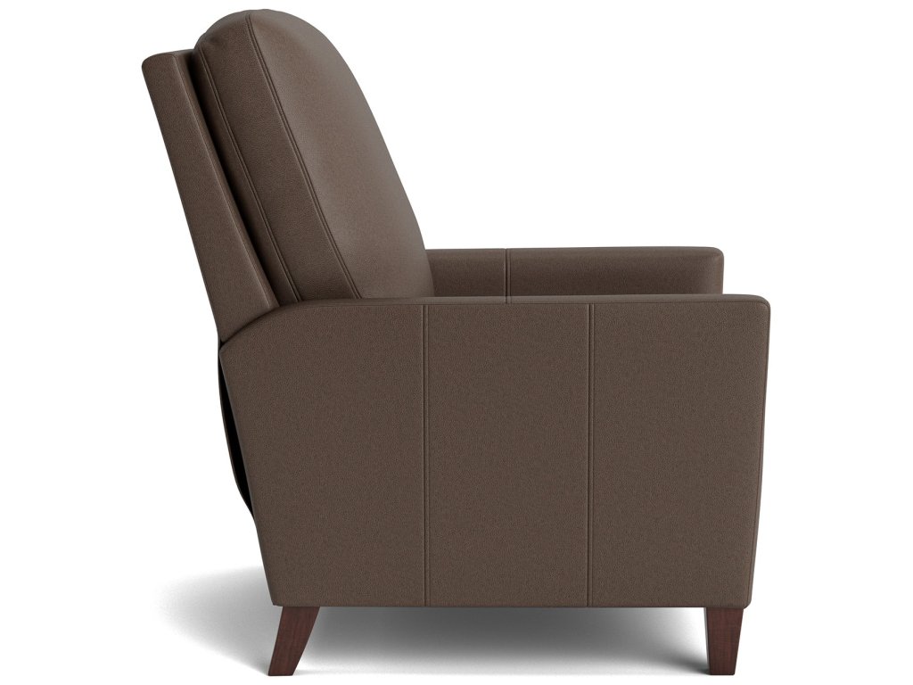 Trevor Leather Track Arm Manual Recliner - image 2