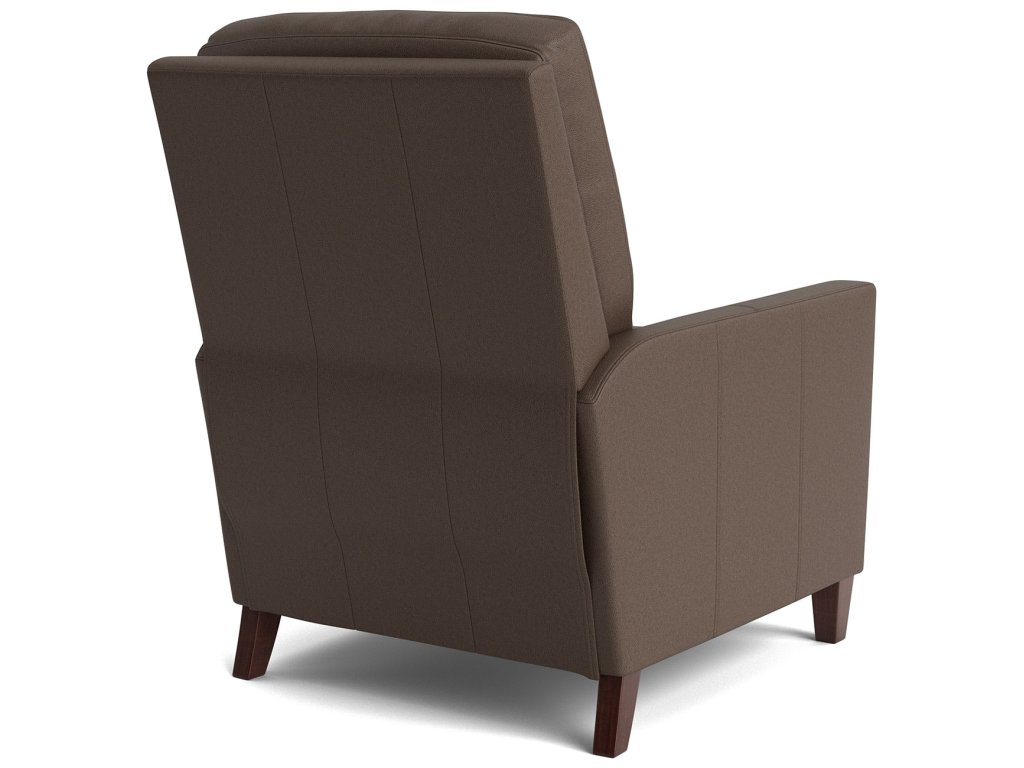 Trevor Leather Track Arm Manual Recliner - image 3