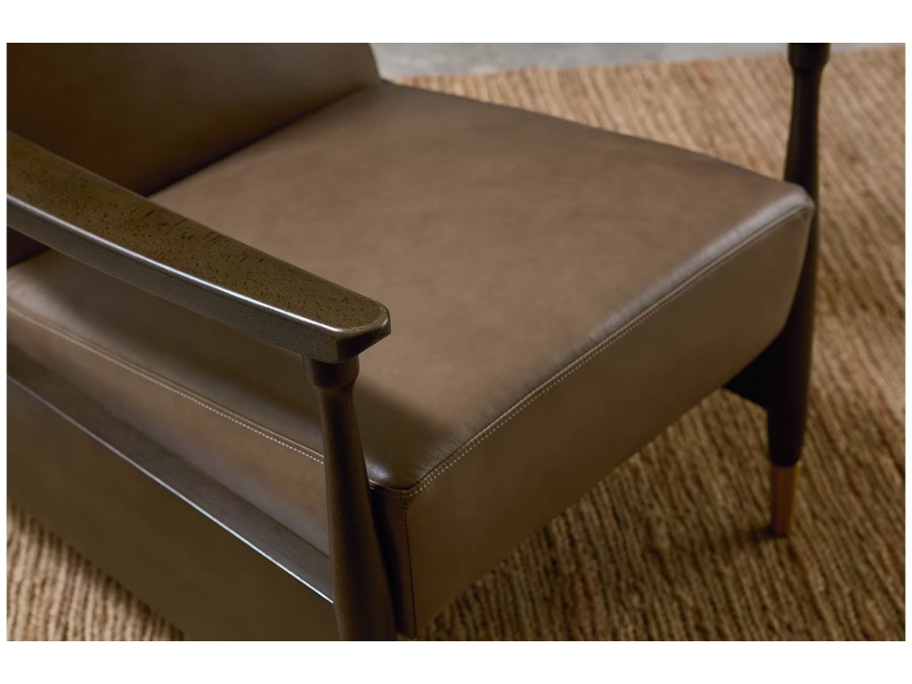 Maris Leather Manual Recliner with Wood Frame - image 4
