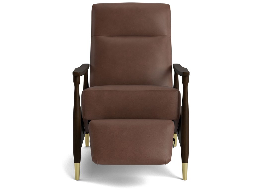 Maris Leather Manual Recliner with Wood Frame - main image