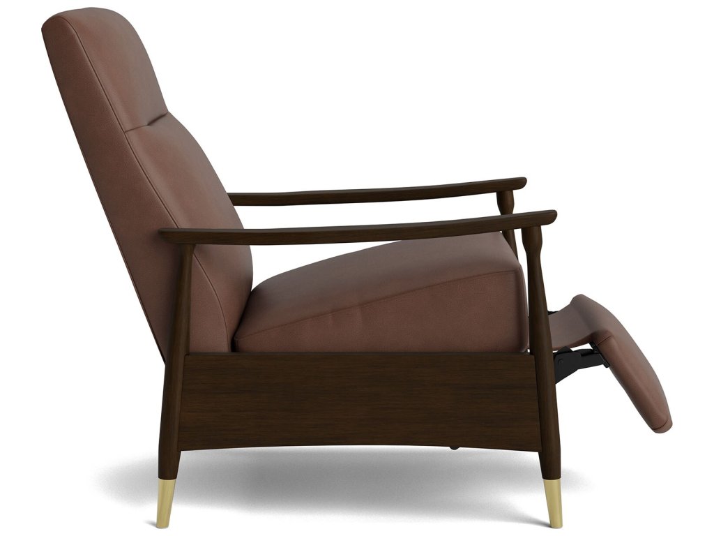 Maris Leather Manual Recliner with Wood Frame - image 7