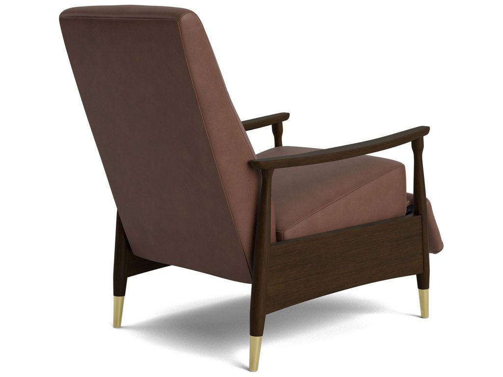 Maris Leather Manual Recliner with Wood Frame - image 8