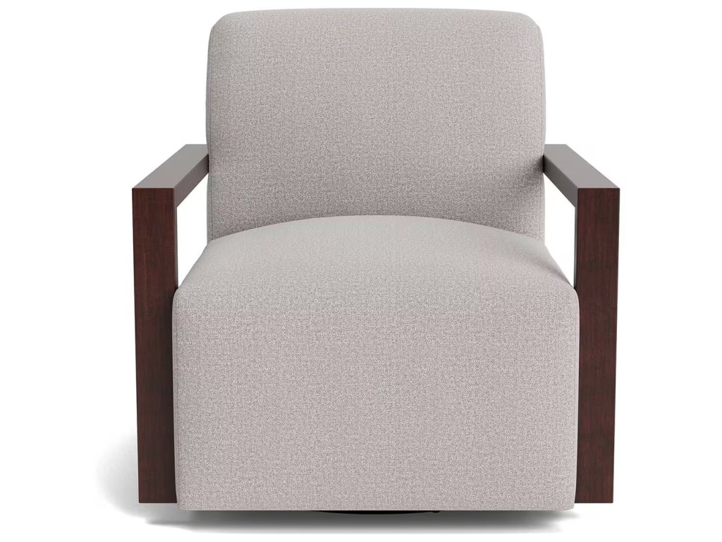 Creswell Wood Arm Swivel Chair - main image