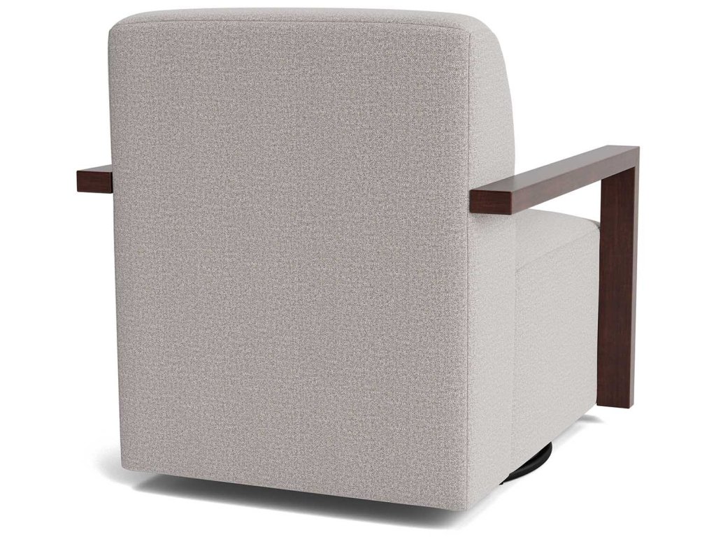 Creswell Wood Arm Swivel Chair - image 5