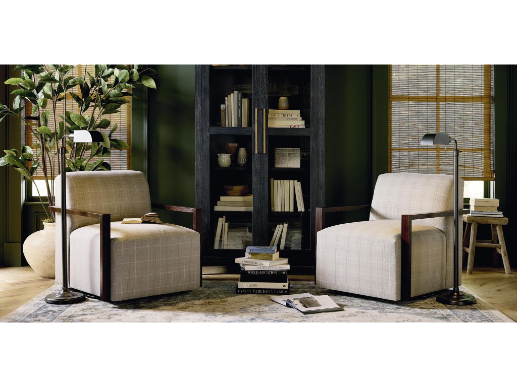 Creswell Wood Arm Swivel Chair - image 2