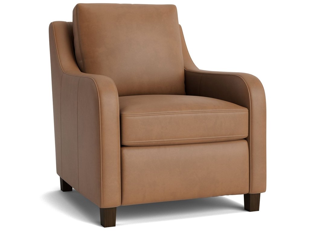 Scarlett Slope Arm Leather Accent Chair - image 1