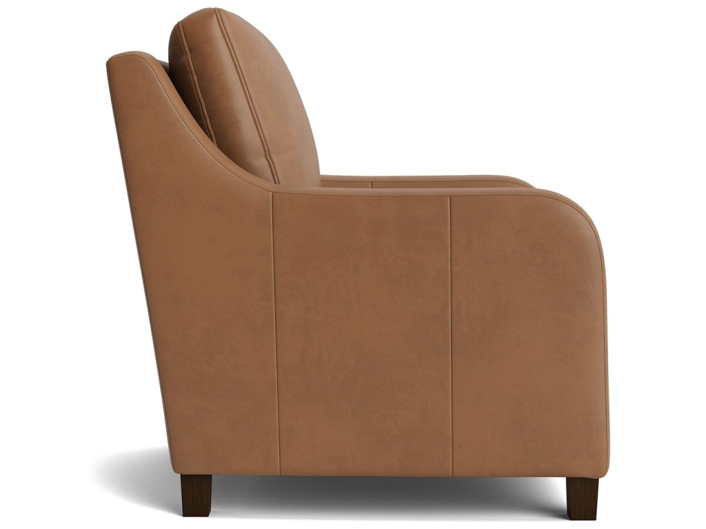 Scarlett Slope Arm Leather Accent Chair - image 2