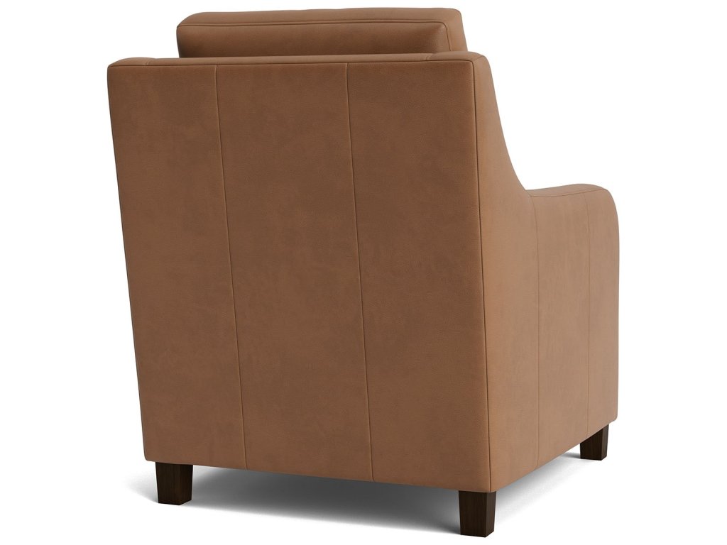 Scarlett Slope Arm Leather Accent Chair - image 3