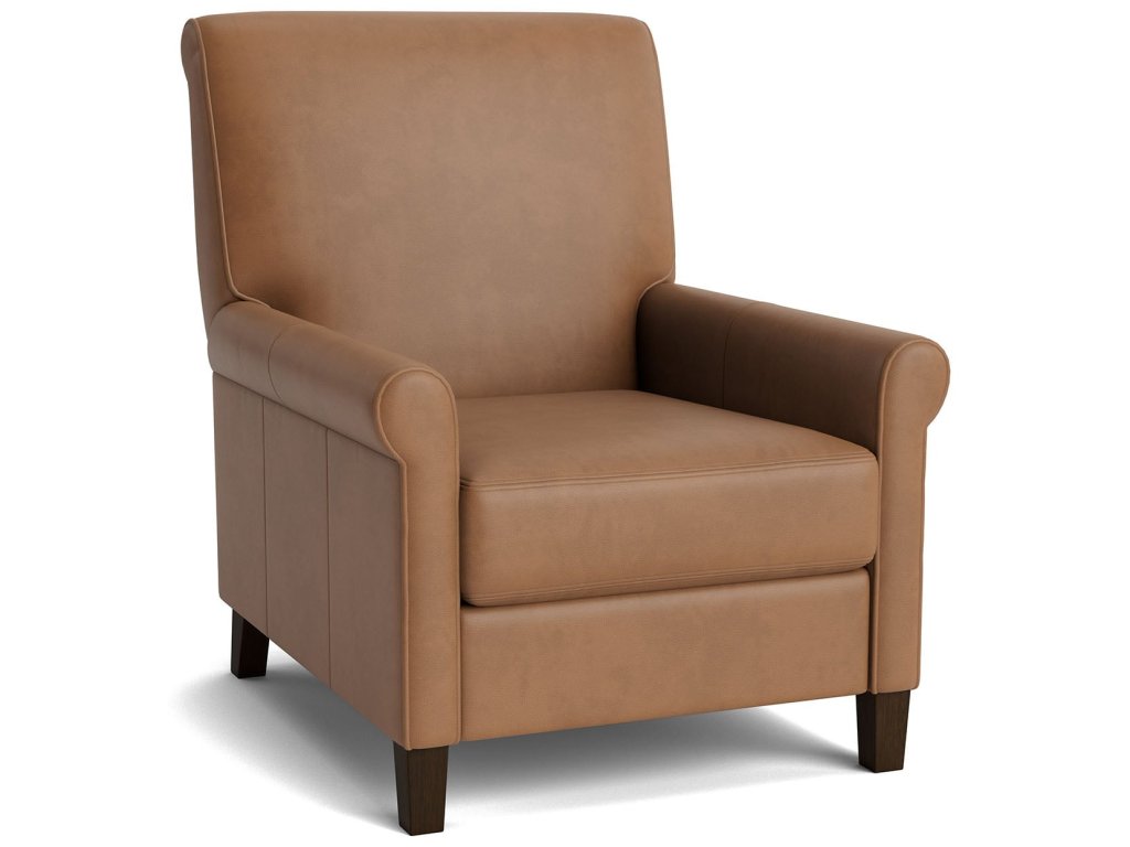 Nelson Leather Sock Arm Lay Flat Manual Recliner - image 6