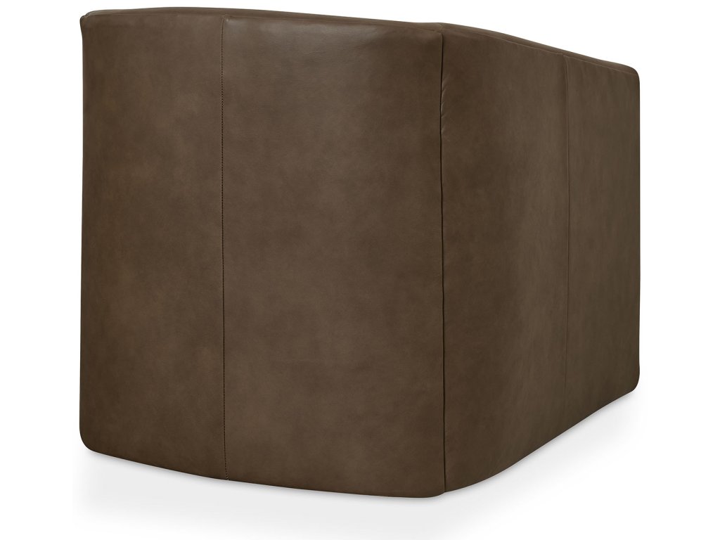 Emory Leather Barrel Swivel Chair - image 5