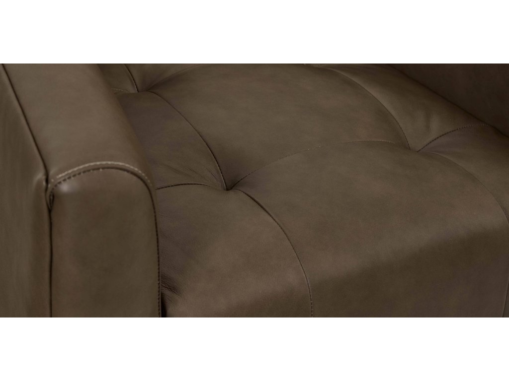Emory Leather Barrel Swivel Chair - image 6