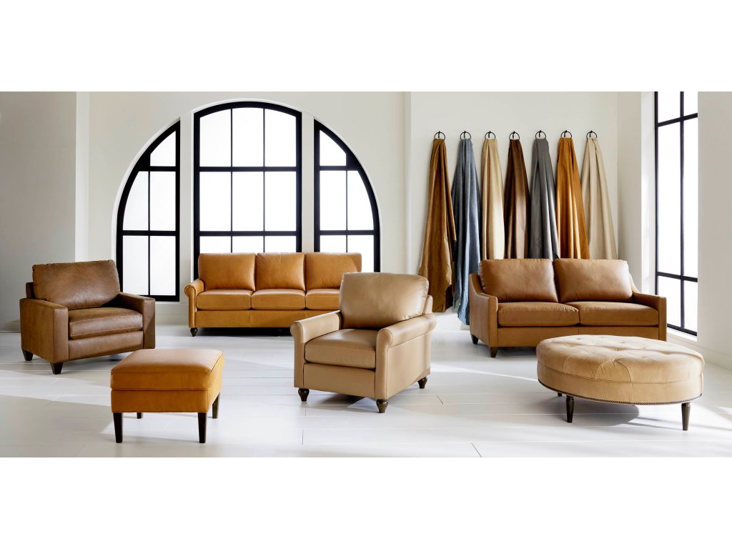True Custom® Leather Track Arm Chair and a Half - image 1