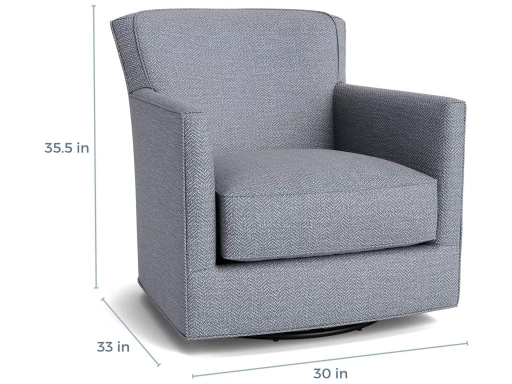 New American Living Thin Track Arm Swivel Chair - image 1