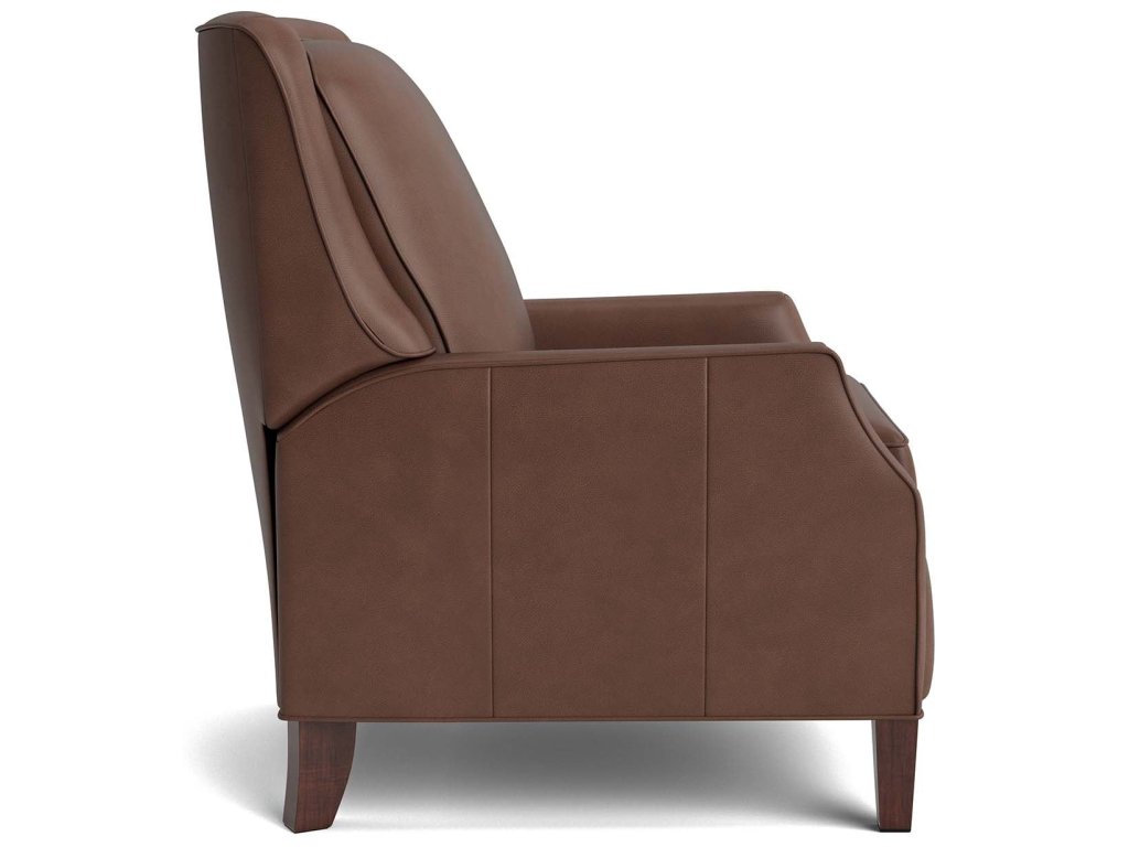 Kent Leather Slope Arm Manual Recliner - image 4