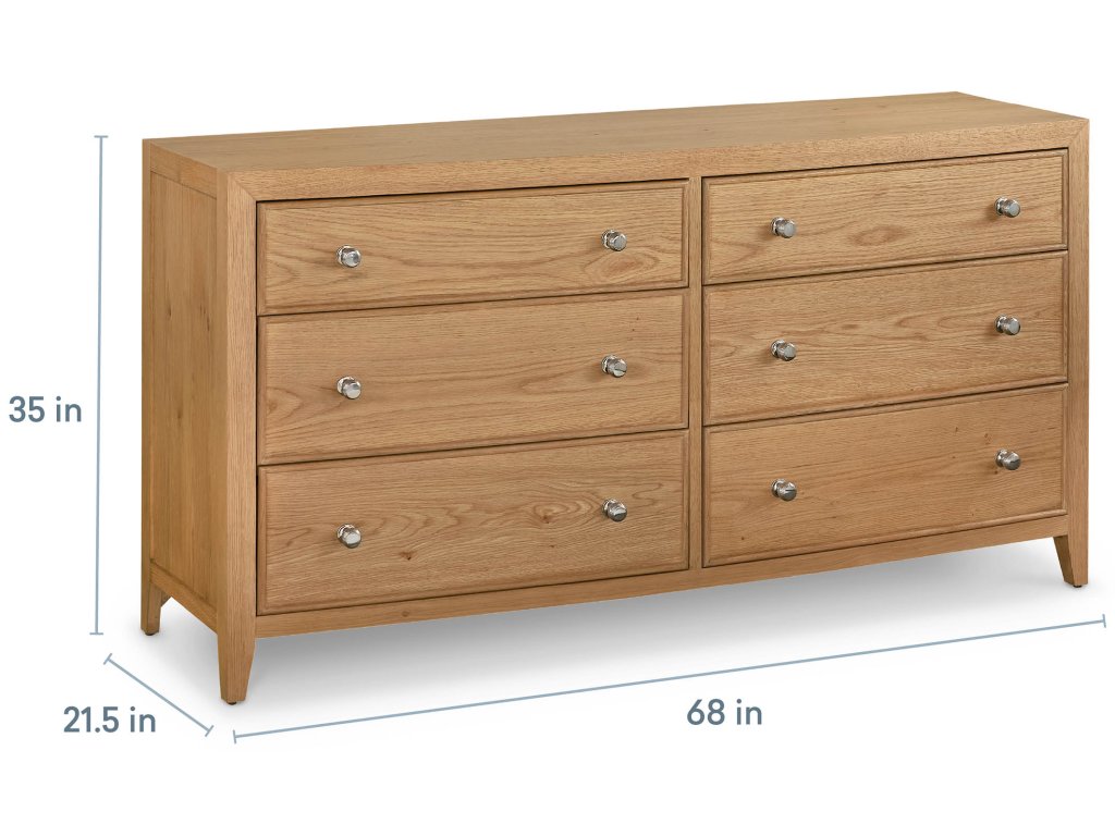 Newbury 6 Drawer Dresser - image 4