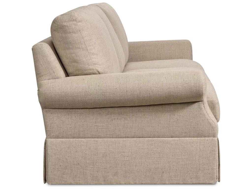 Davenport Roll Arm Skirted Sofa - image 2