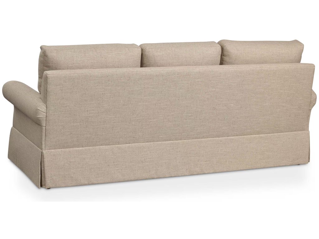 Davenport Roll Arm Skirted Sofa - image 3