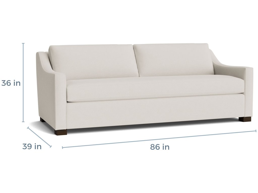 Oliver Slope Arm Bench Sofa - image 3