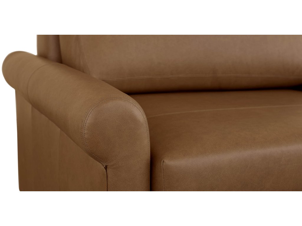 Z4 Leather Roll Arm Twin Sleeper Chair - image 10