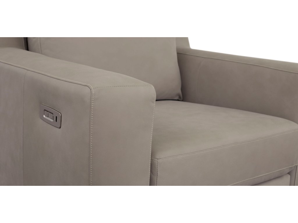 Somers Leather Track Arm Power Zero Gravity Wall Recliner - image 9