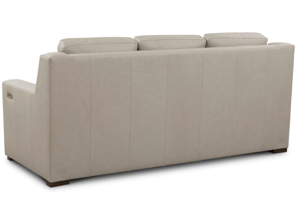 Somers Leather Track Arm Reclining Sofa - image 3