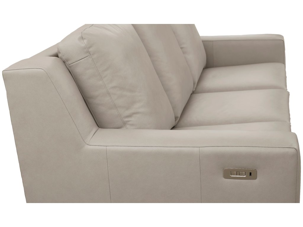 Somers Leather Track Arm Reclining Sofa - image 7