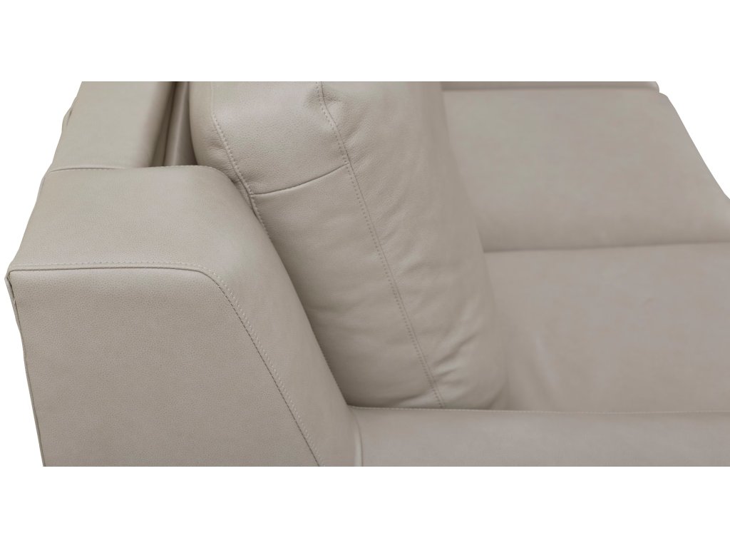 Somers Leather Track Arm Reclining Sofa - image 9