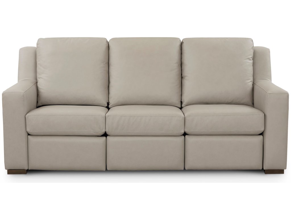 Somers Leather Track Arm Reclining Sofa - main image