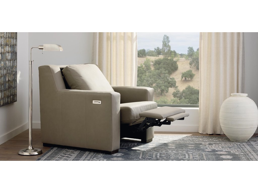 Somers Leather Track Arm Power Zero Gravity Wall Recliner - image 2