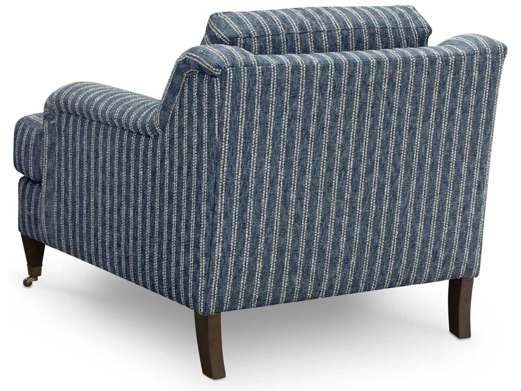 Stockten Indigo English Arm Chair with Casters - image 3