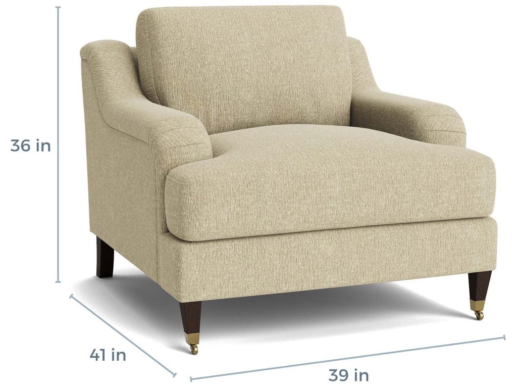 Stockten English Arm Chair with Casters - image 4