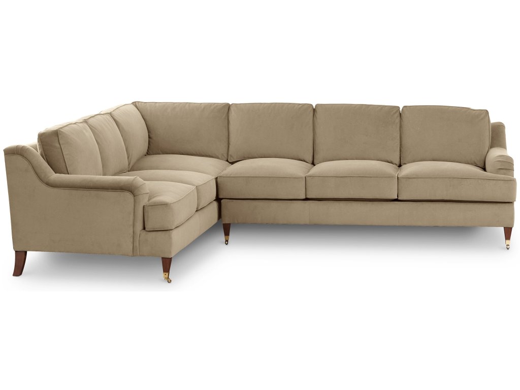 Stockten English Arm L-Shape Sectional with Casters - image 3