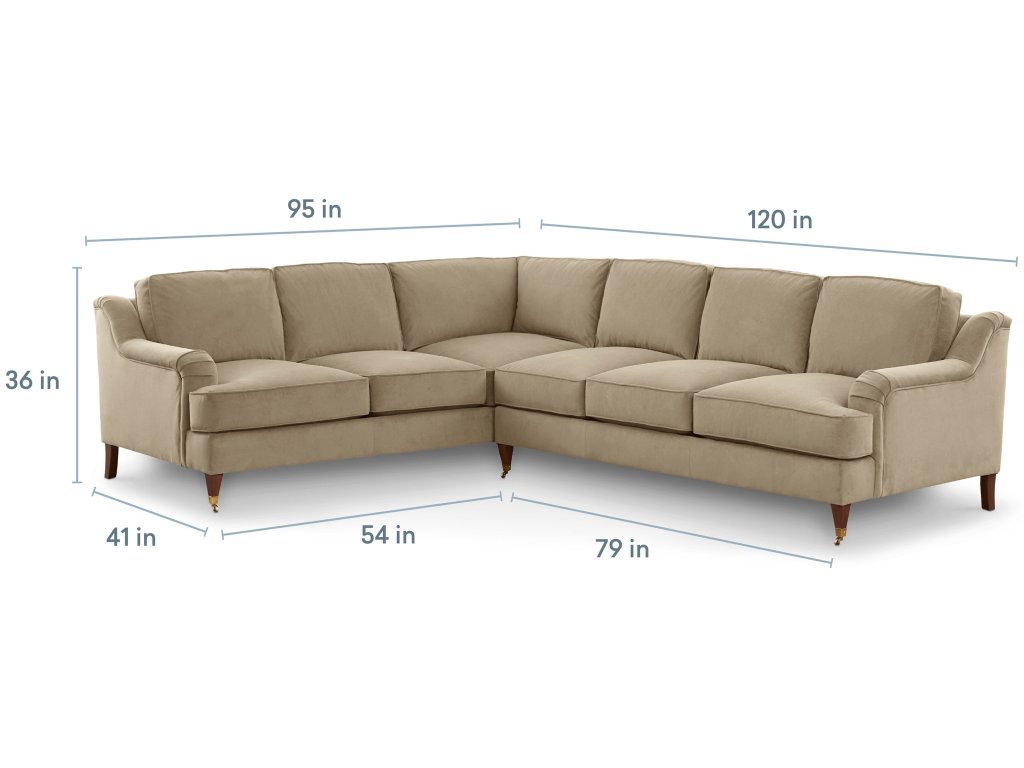 Stockten English Arm L-Shape Sectional with Casters - image 4