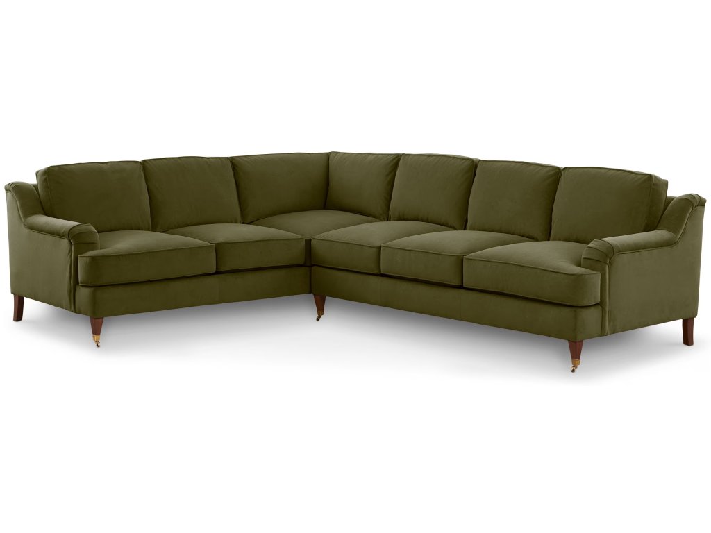 Stockten English Arm L-Shape Sectional with Casters - main image