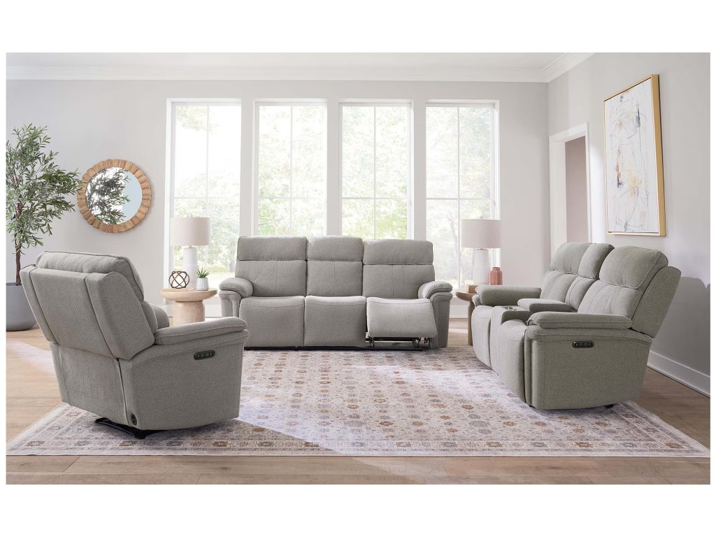 Andre Power Reclining Loveseat with Center Console - image 2