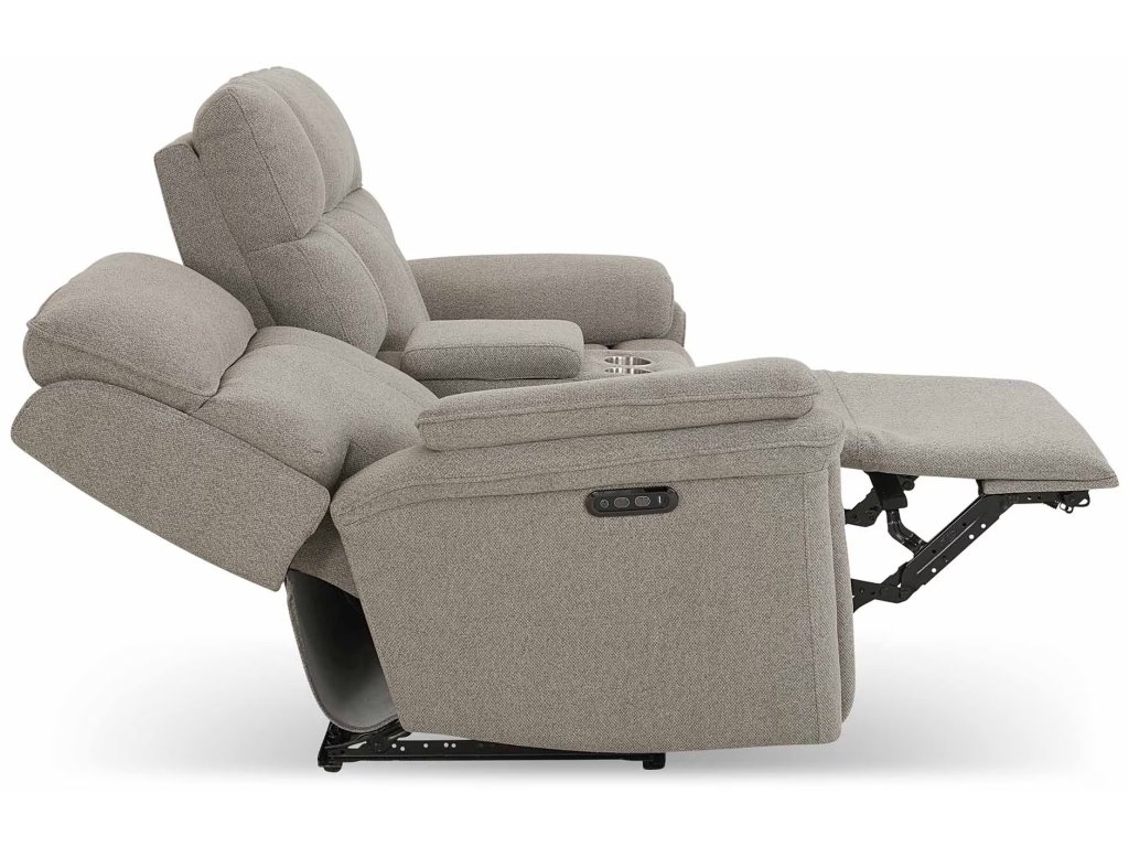 Andre Power Reclining Loveseat with Center Console - image 5